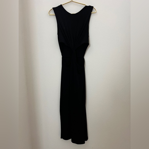 EUC Silence + Noise Knit Cutout Midriff Maxi Dress Size Large - Picture 4 of 9